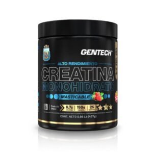 Creatina Monohidrato Masticable de GENTECH -  sabor: FRUTILLA  por 150 gr