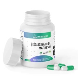 BISCIGLINATO DE MAGNESIO LAB NUTRITION - por 60 caps -veg 30 serv