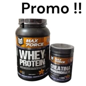 Proteina whey protein + Creatina saborizada  Linea: MAX FORCE